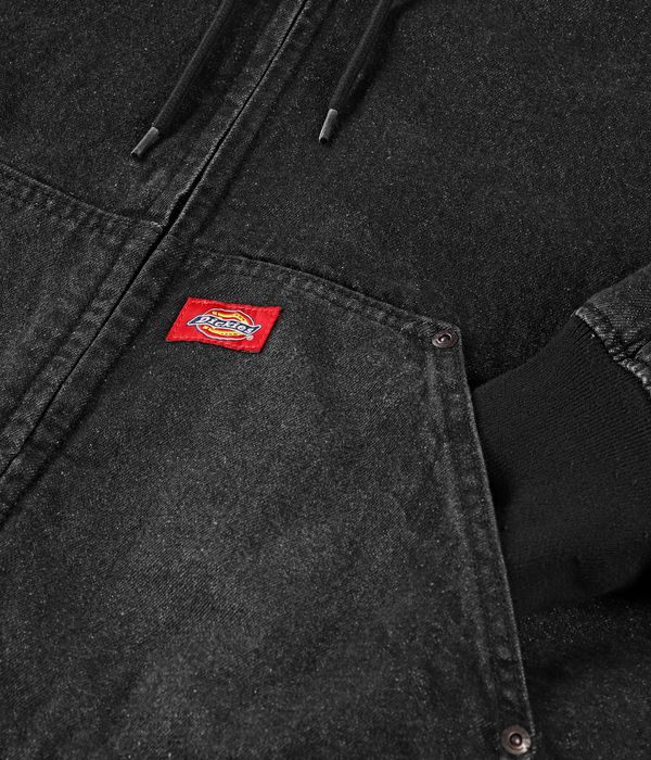 Dickies Lined Denim Jacket (black wash faded)