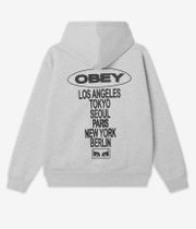 Obey Oval Cities Bluzy z Kapturem (grey)