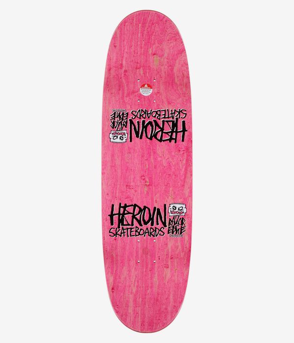 Heroin Skateboards Symmetrical Holo Egg 9.25" Skateboard Deck (multi)