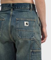 Carhartt WIP W' Brandon Double Knee Pant Smith Jeans women (blue worn used wash)