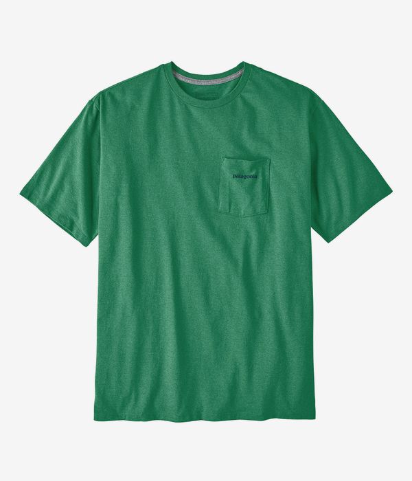 Patagonia Boardshort Logo Pocket Responsibili T-Shirt (gather green)