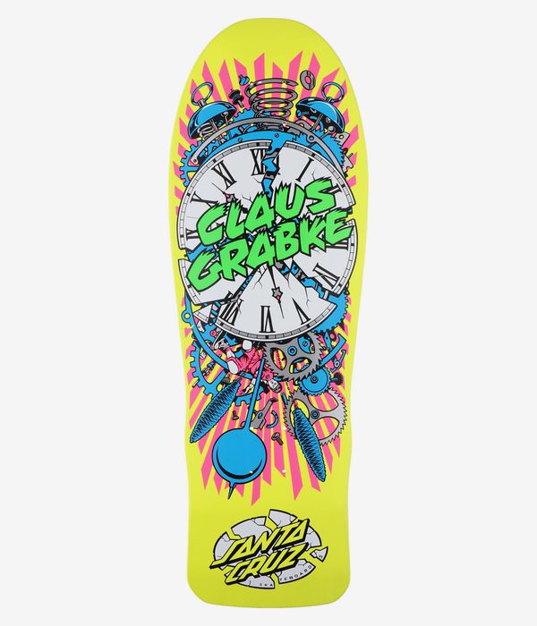 Santa Cruz Grabke Exploding Clock Reissue 10.04" Skateboard Deck (multi)