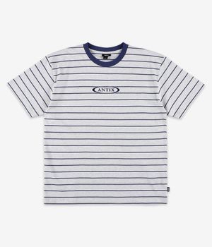 Antix Simplex Stria Organic T-Shirt (heather white navy)