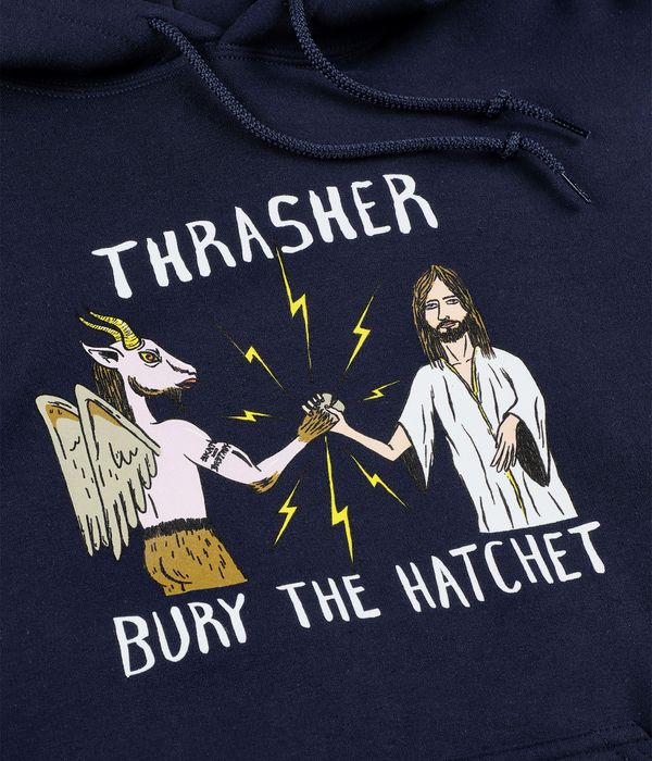 Thrasher x Toy Machine B.T.H. Hoodie (navy)