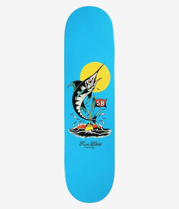 5BORO Manhattan Marlin 8" Skateboard Deck (blue)