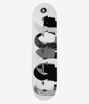 MOB Heads 8" Skateboard Deck (white black)