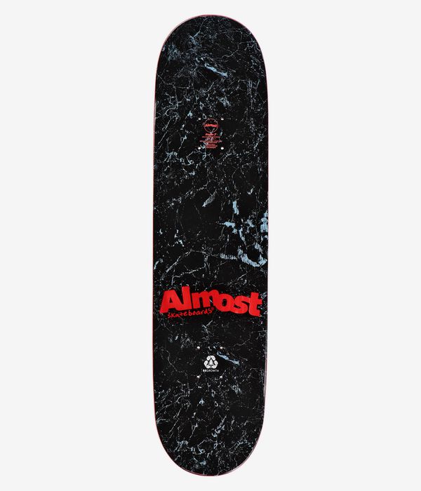 Almost Minimalist 8.25" Planche de skateboard (black white)