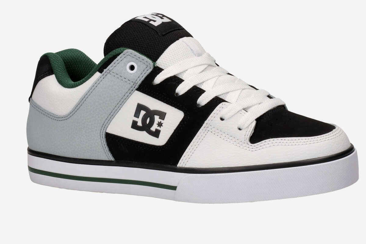 DC Pure Shoes (white black green)