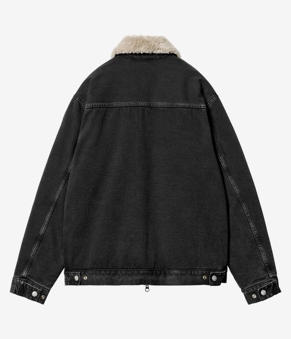 Carhartt WIP Herald Organic Maitland Giacca (black wall stone washed)