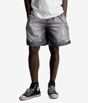 Wasted Paris Destroy Trompe L'Oeil Boardshorts (faded black)