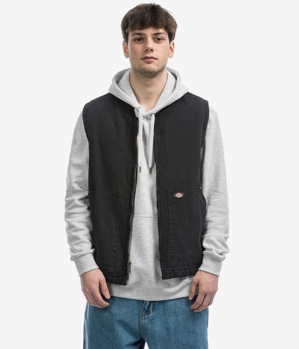Dickies Duck Canvas Gilet (stone washed black)