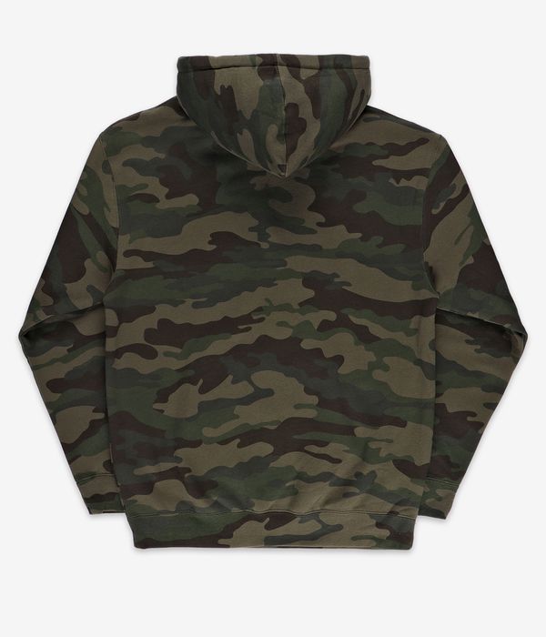 Shop Thrasher Flame Hoodie (forest camo) online | skatedeluxe