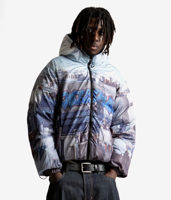Wasted Paris Elevation Puffer Jacket reversible (black multi)