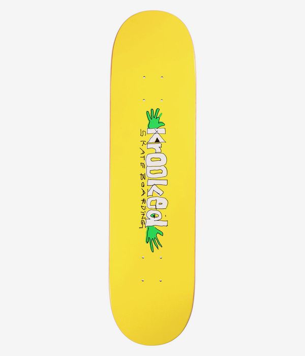 Krooked Hands On 8.06" Skateboard Deck (yellow)