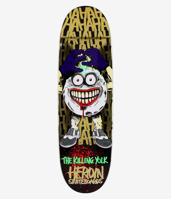 Heroin Skateboards Killing Yolk Symmetrical 9.25" Planche de skateboard (multi)