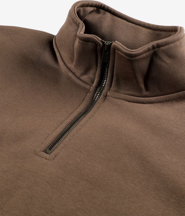 Carhartt WIP Chase Neck Zip Jersey (chocoalte gold)