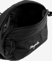 Magenta Script Banana Bag (black)