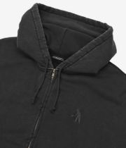 Passport Solid Workers Zip-Sweatshirt avec capuchon (black)