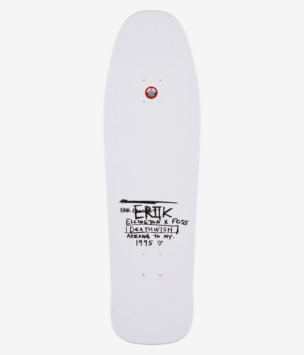 Deathwish Ellington Twins 9.75" Skateboard Deck (white)