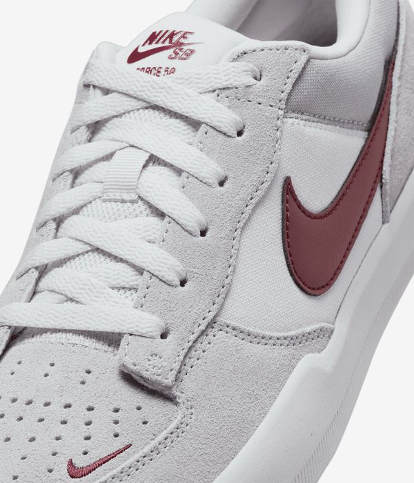 Nike SB Force 58 Shoes (platinum tint dark team red)