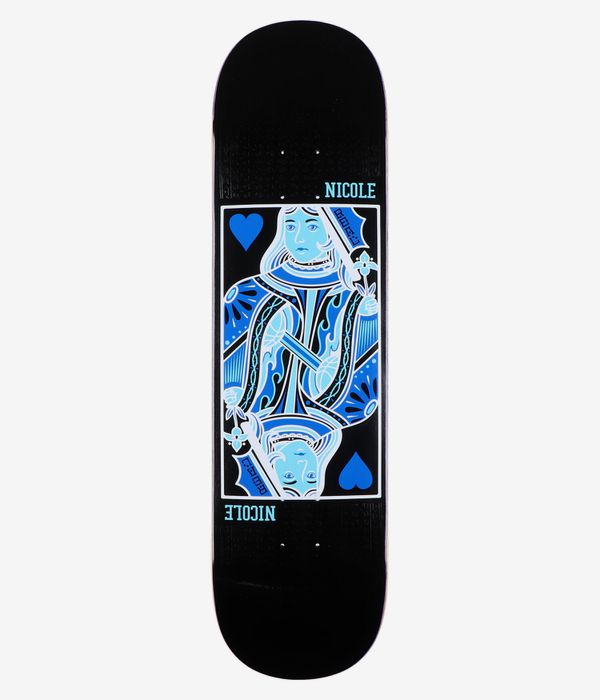 Real Nicole Queen Of Hearts Twin Nose 8.25" Tavola da skateboard (black)