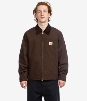 Carhartt WIP Detroit Dearborn Jacke (tobacco black rigid)
