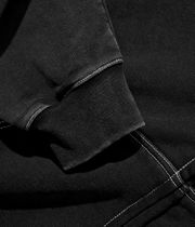 Cash Only Strip Zip-Hoodie (washed black)