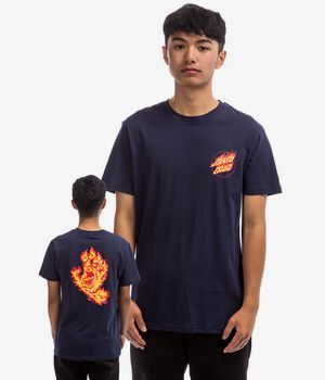 Santa Cruz Flame Hand T-Shirt (dark navy)