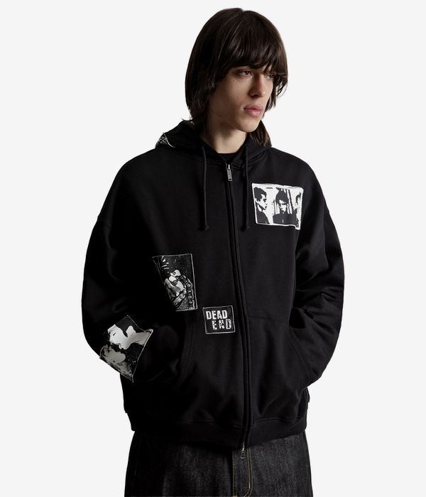 Wasted Paris Taunt Boxy Zip-Hoodie (black)