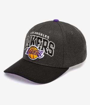 Mitchell&Ness Los Angeles Lakers Snapback Cappellino (grey grey black)