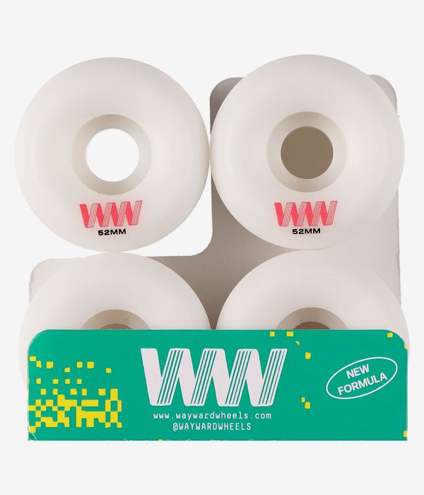 Wayward Puig Pro Funnel Wielen (white red) 52mm 101A 4 Pack