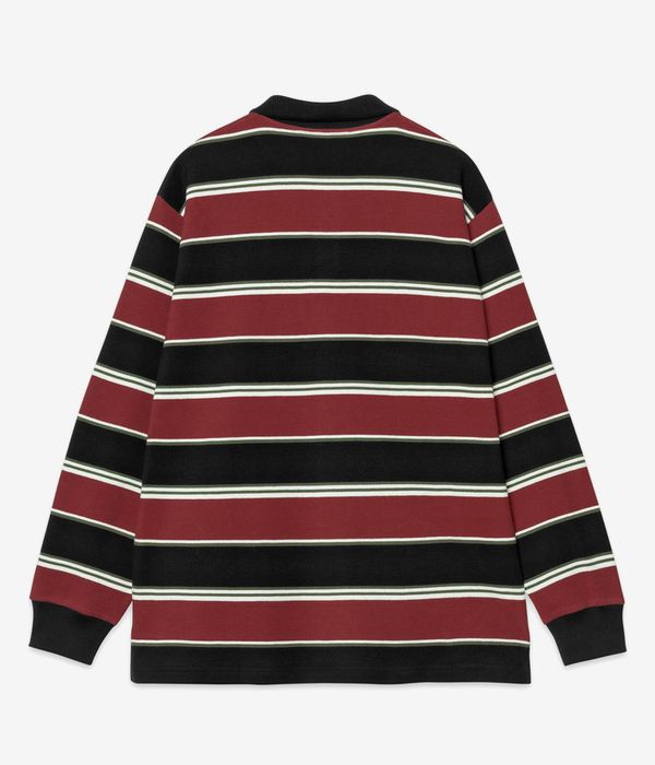 Carhartt WIP Malone Polo (stripe dark brick)
