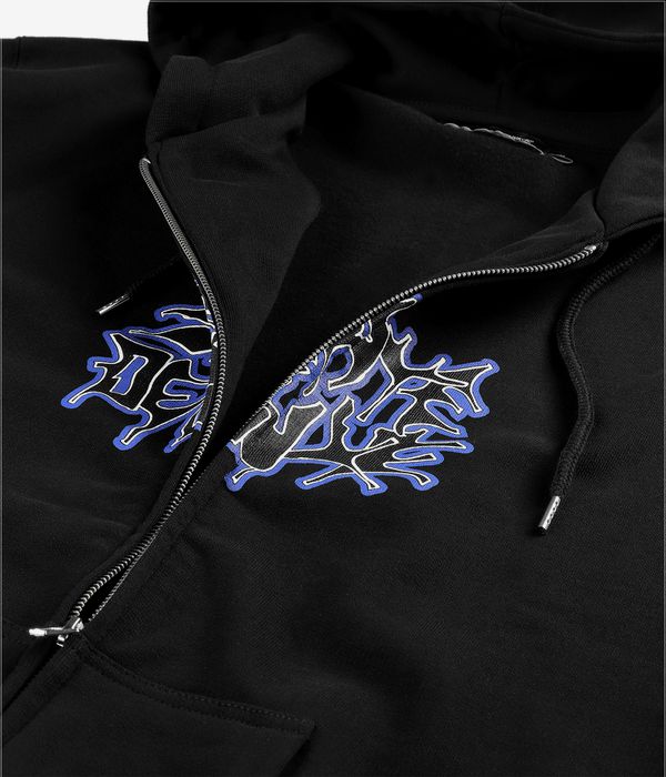 skatedeluxe Stroke Organic Zip-Sweatshirt avec capuchon (black)