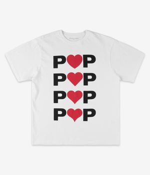 Pop Trading Company Hearts T-Shirt (white)