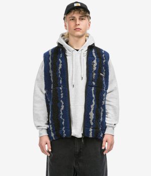 Gramicci Ripple Sherpa Vest (navy ripple)