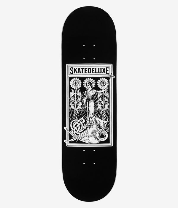 skatedeluxe Hybride 9" Skateboard Deck (black white)