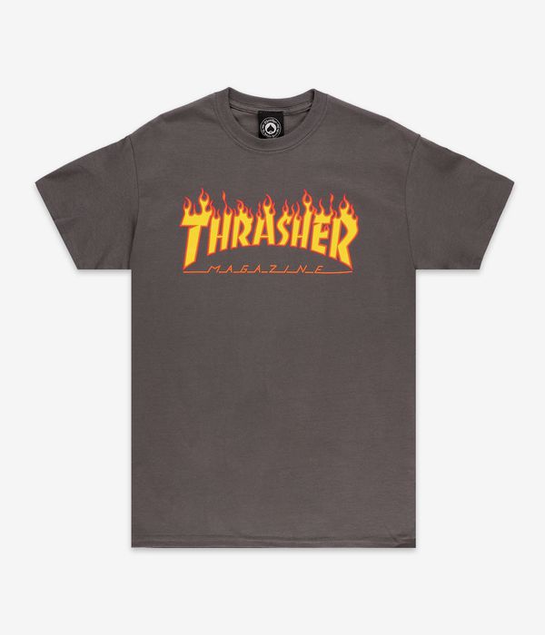 Thrasher Flame T-Shirty (charcoal)