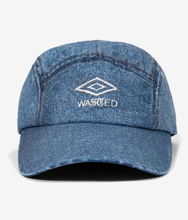 Wasted Paris x Umbro Trompe L' Oeil Track Cap (washed blue)