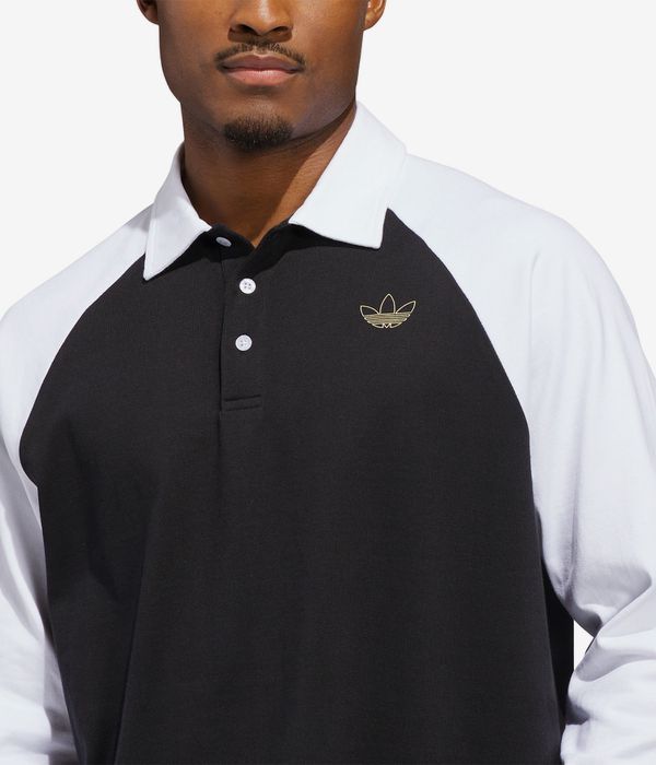 adidas Tyshawn Rugby Sweatshirt (black white)