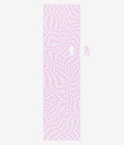 Grizzly Trippy Checkerboard 9" Griptape (pink white)