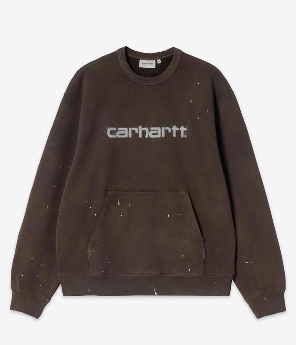 Carhartt WIP Painter Sweatshirt (tobacco destroy wash splatter)