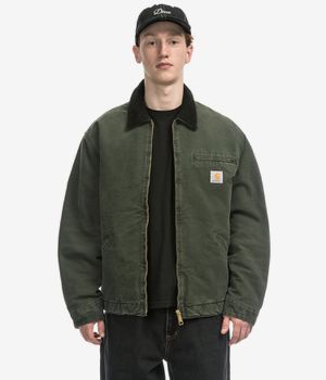 Carhartt WIP OG Detroit Organic Dearborn Chaqueta (olive black stone canvas)