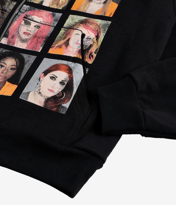 Paradise NYC Bad Girls Zip-Hoodie (vintage black)
