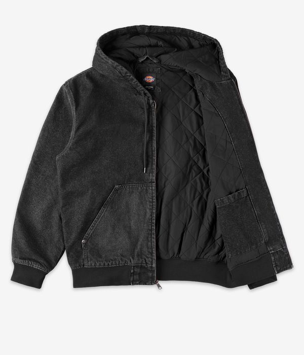 Dickies Lined Denim Jacket (black wash faded)