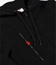 Poetic Collective Logo Zip-Sweatshirt avec capuchon (black)