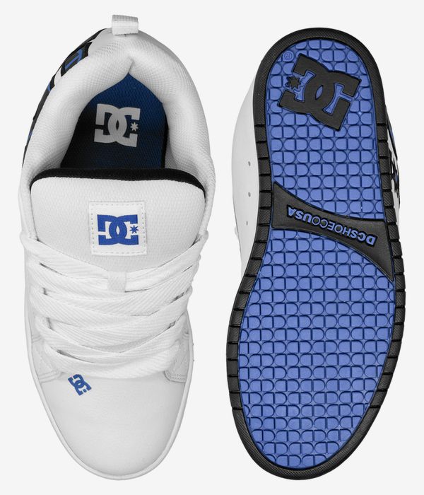 DC Court Graffik Shoes (white grey blue)