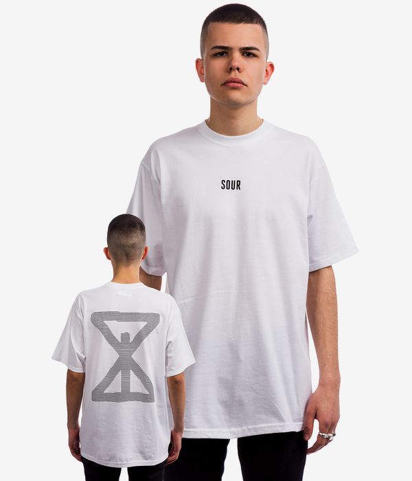SOUR SOLUTION Sourglass T-Shirty (white black)