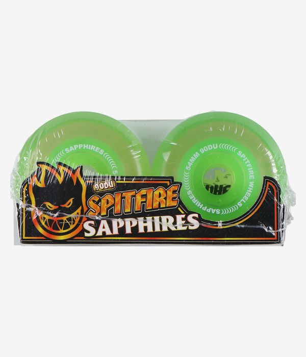 Spitfire Sapphire Roues (neon green) 54 mm 90A 4 Pack