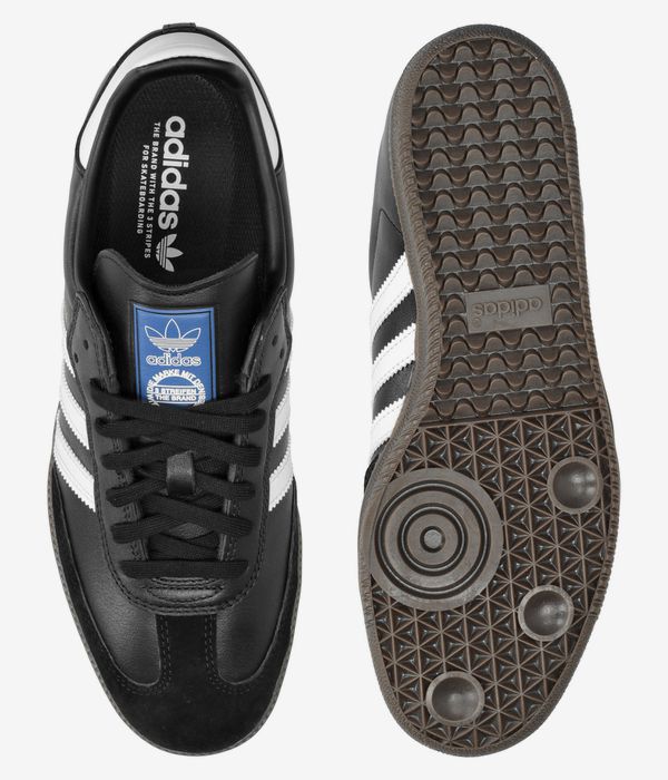 adidas Skateboarding Samba ADV Schoen (core black white gum gold)