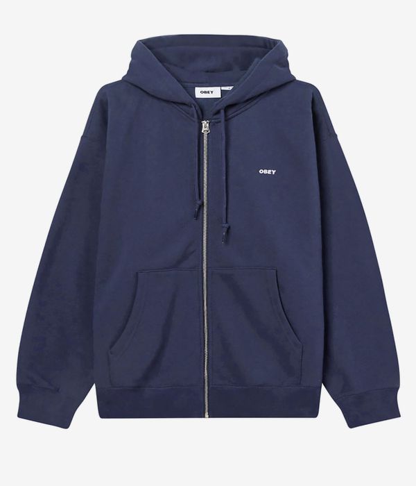 Obey Established Works Bold Zip-Hoodie (academy navy)